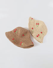 Chapeau bob en tissu à fleurs