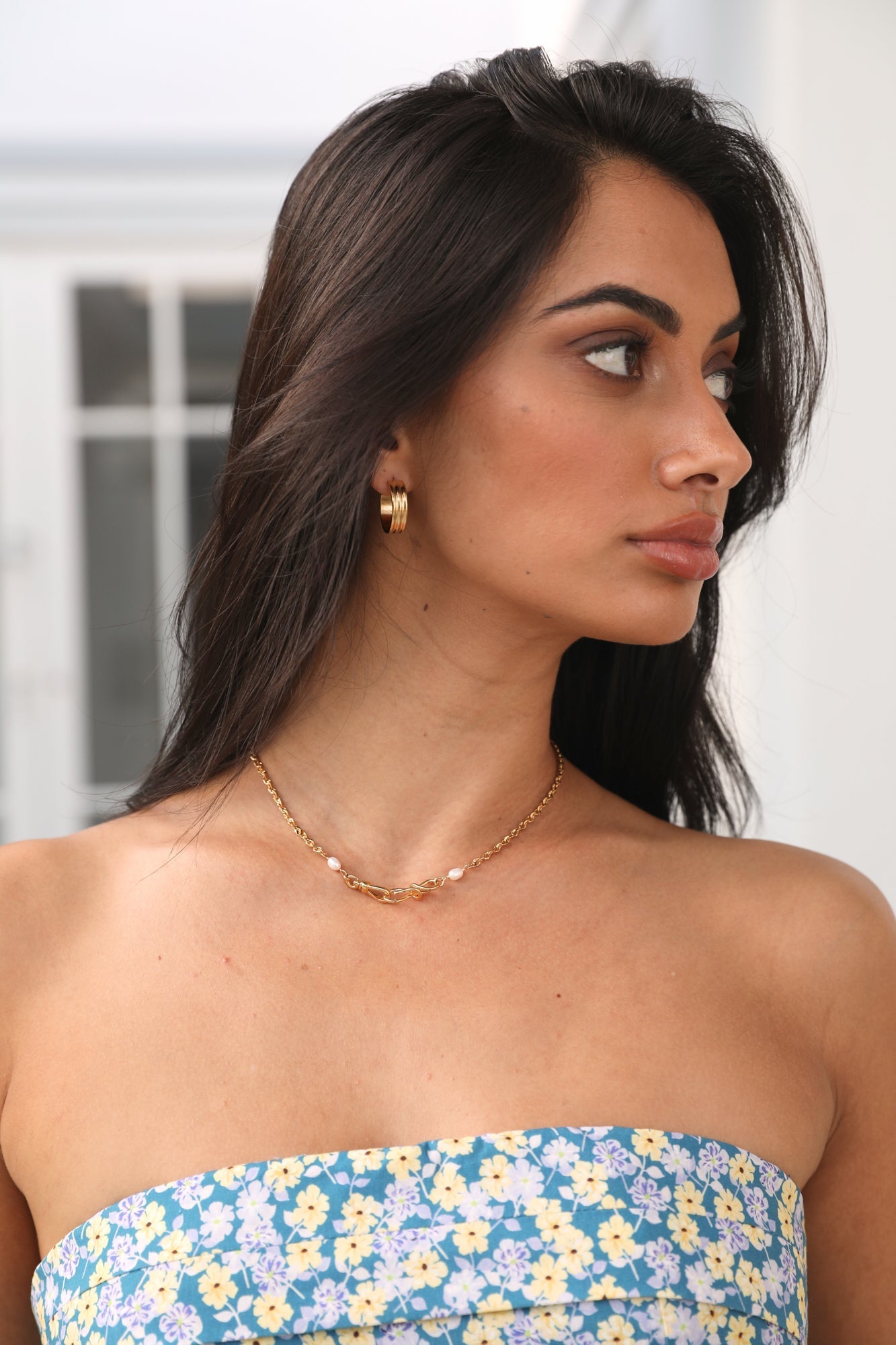 Feine Ohrringe vergoldet mit 18K Gold
