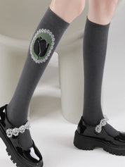 Lolita-style knee-high socks