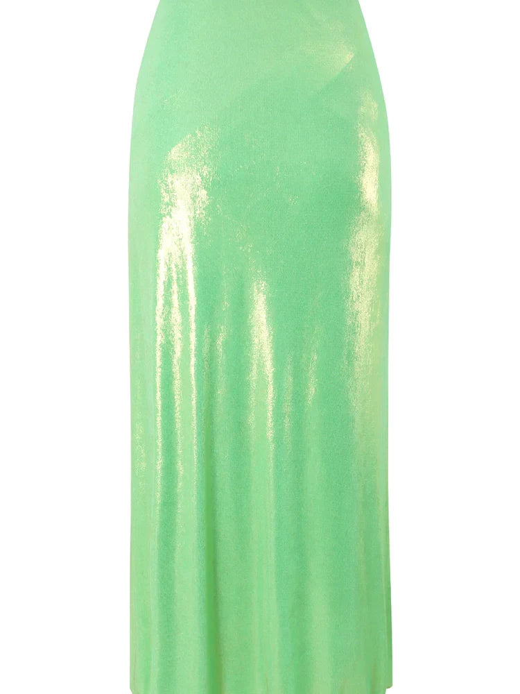Mintgrøn Rhinsten Halter Bikini Sæt