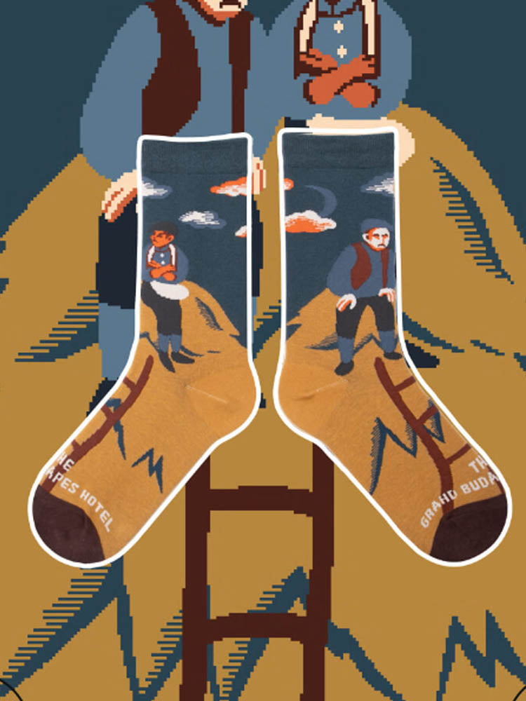 Chaussettes mi-mollet avec motif de dessin animé