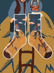 Chaussettes mi-mollet avec motif de dessin animé