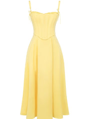 Abito midi estivo in cotone Sunshine