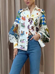 Elegant Balloon Sleeve Shirt