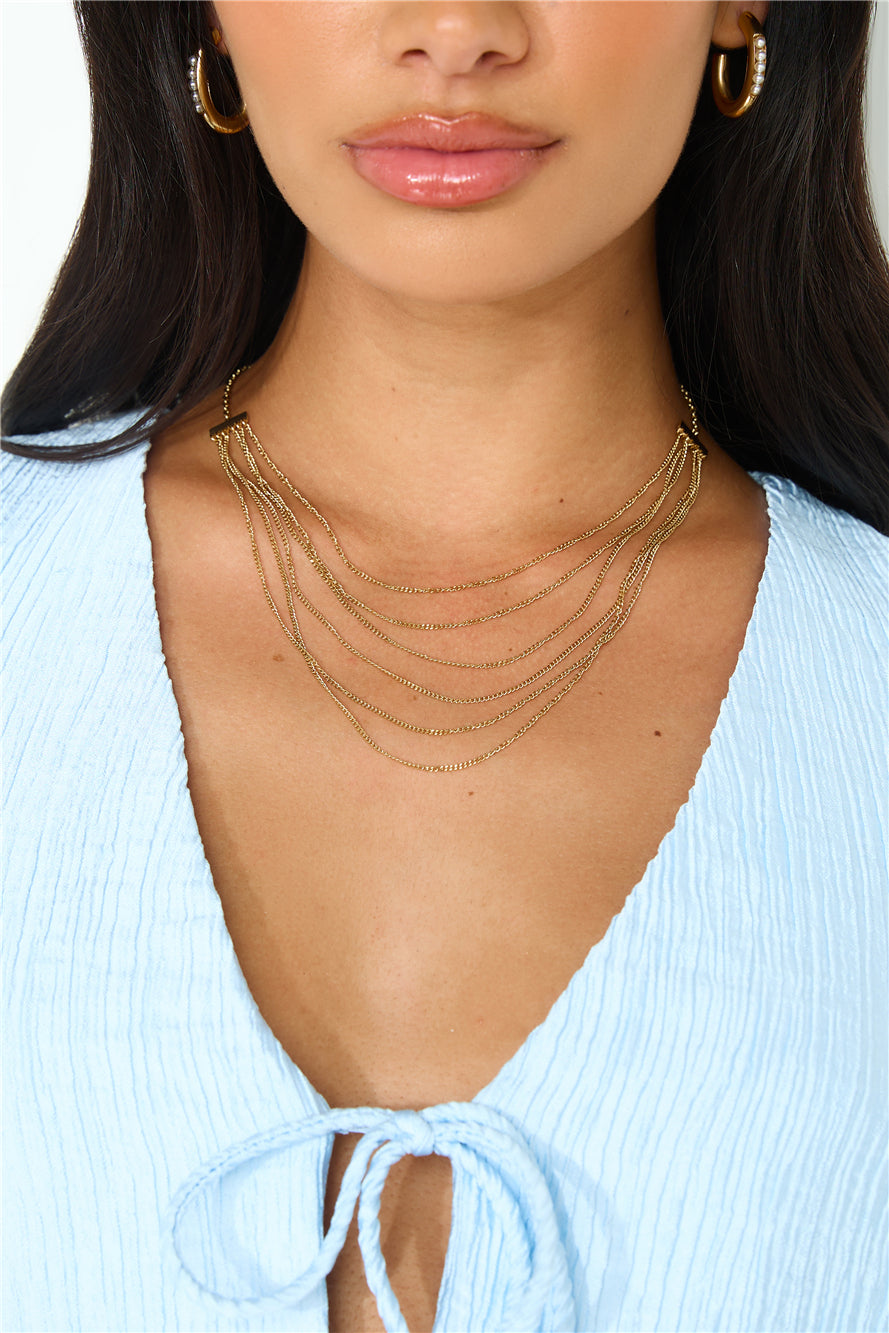 Collana Dea Passato Placcata Oro 18k