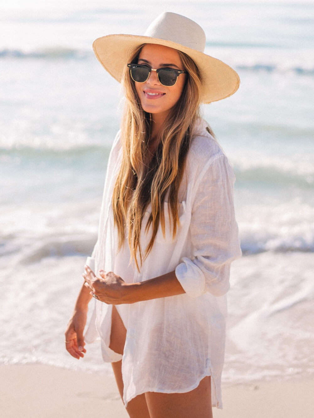 Sexy beach cover-up bikini tunic beach cover-up
