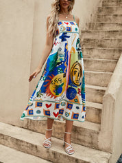 Sleeveless Printed Vacay Dress
