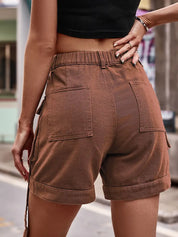 Cargo-Denim-Shorts im amerikanischen Stil