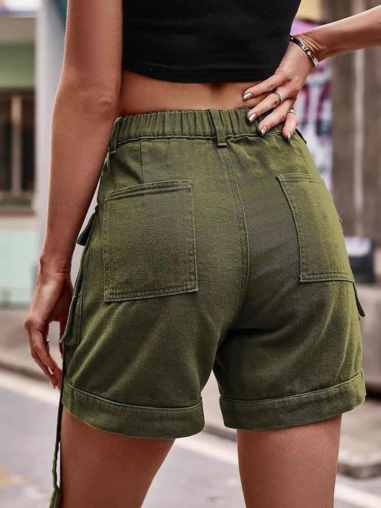 Cargo-Denim-Shorts im amerikanischen Stil