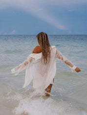 Sexy beach cover-up bikini tunic beach cover-up
