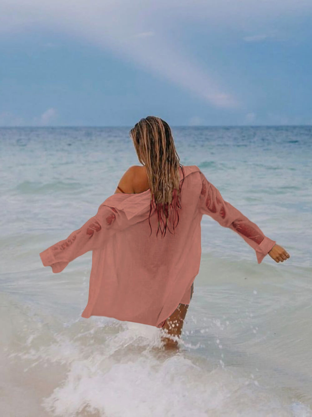 Sexy beach cover-up bikini tunic beach cover-up