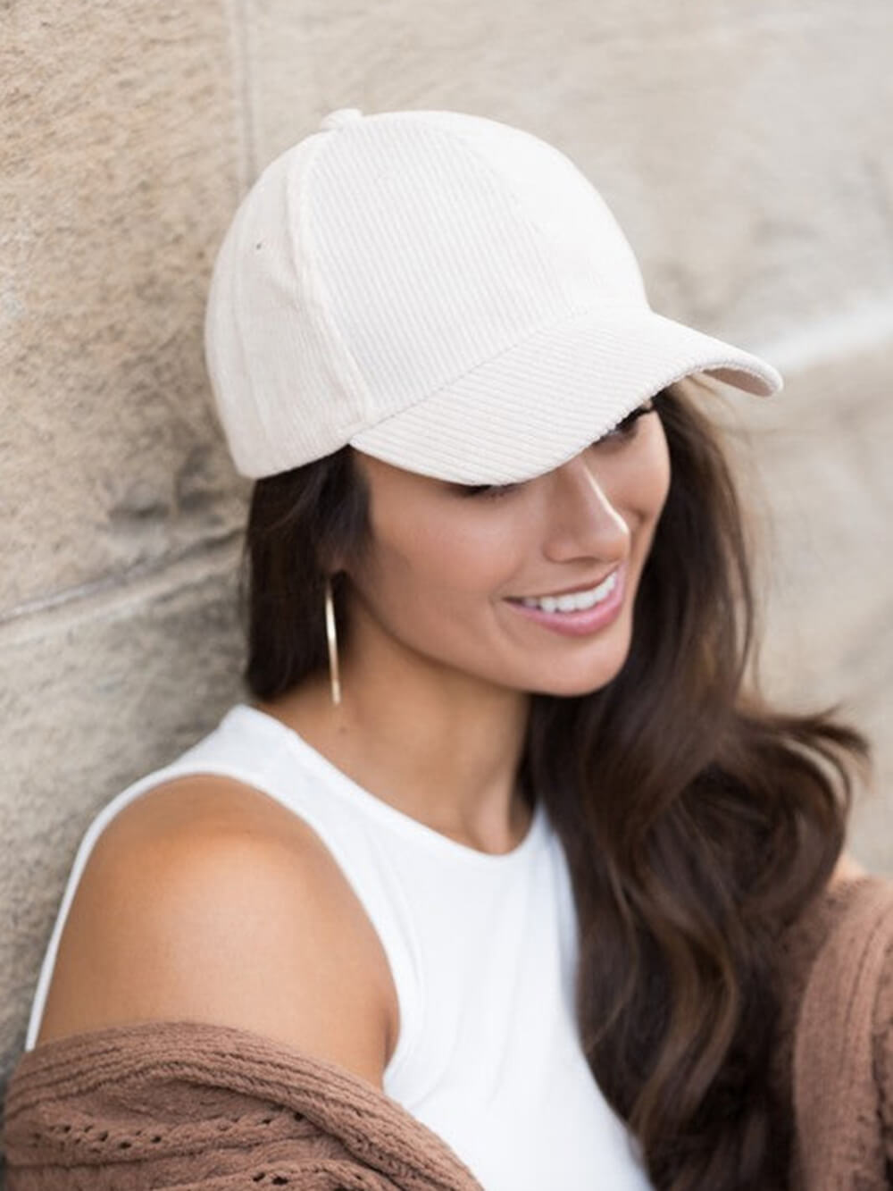 Corduroy Boyfriend Cap