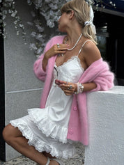 Vegan Knit Long Sleeve Cardigan