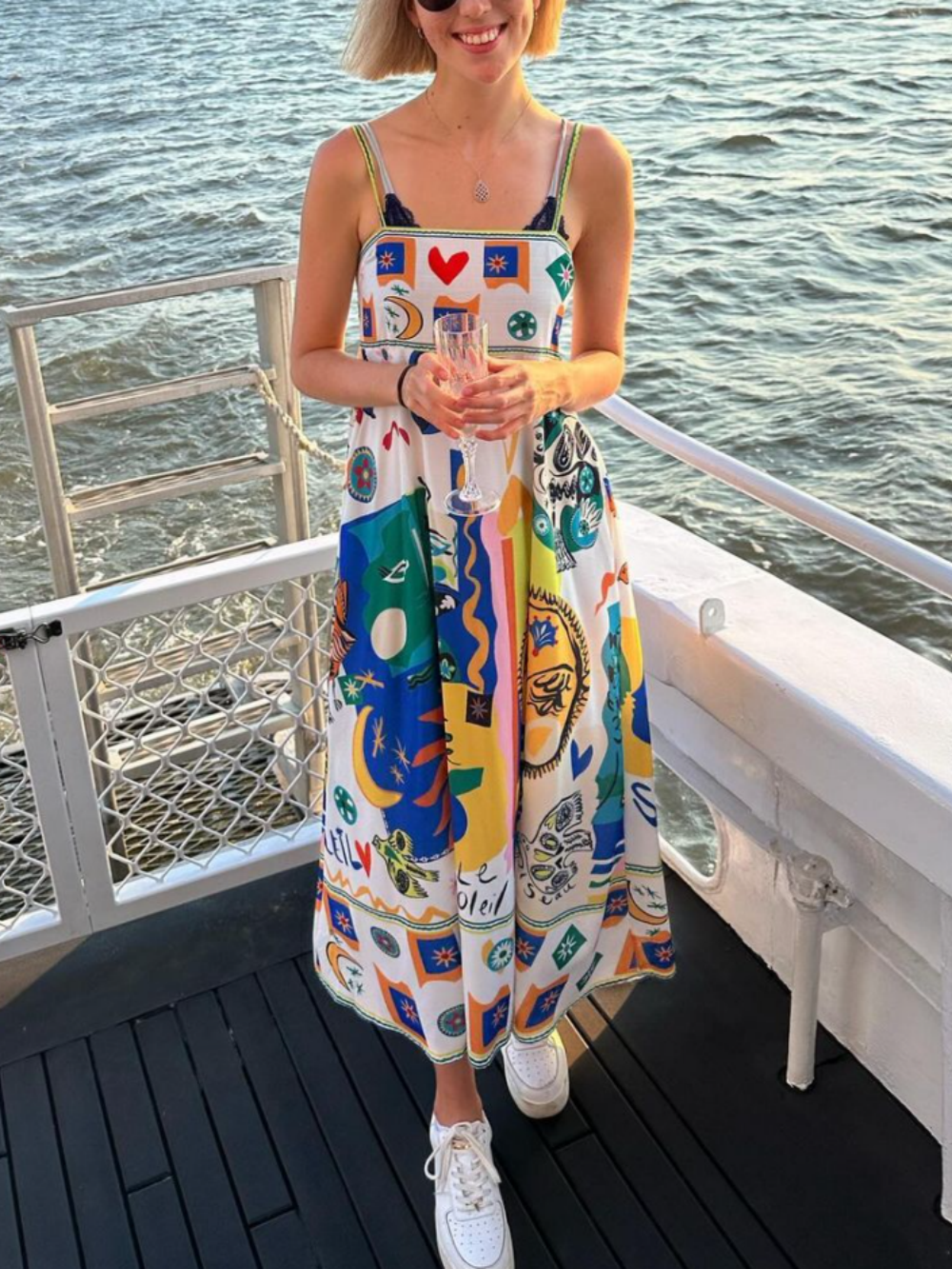 Sleeveless Printed Vacay Dress