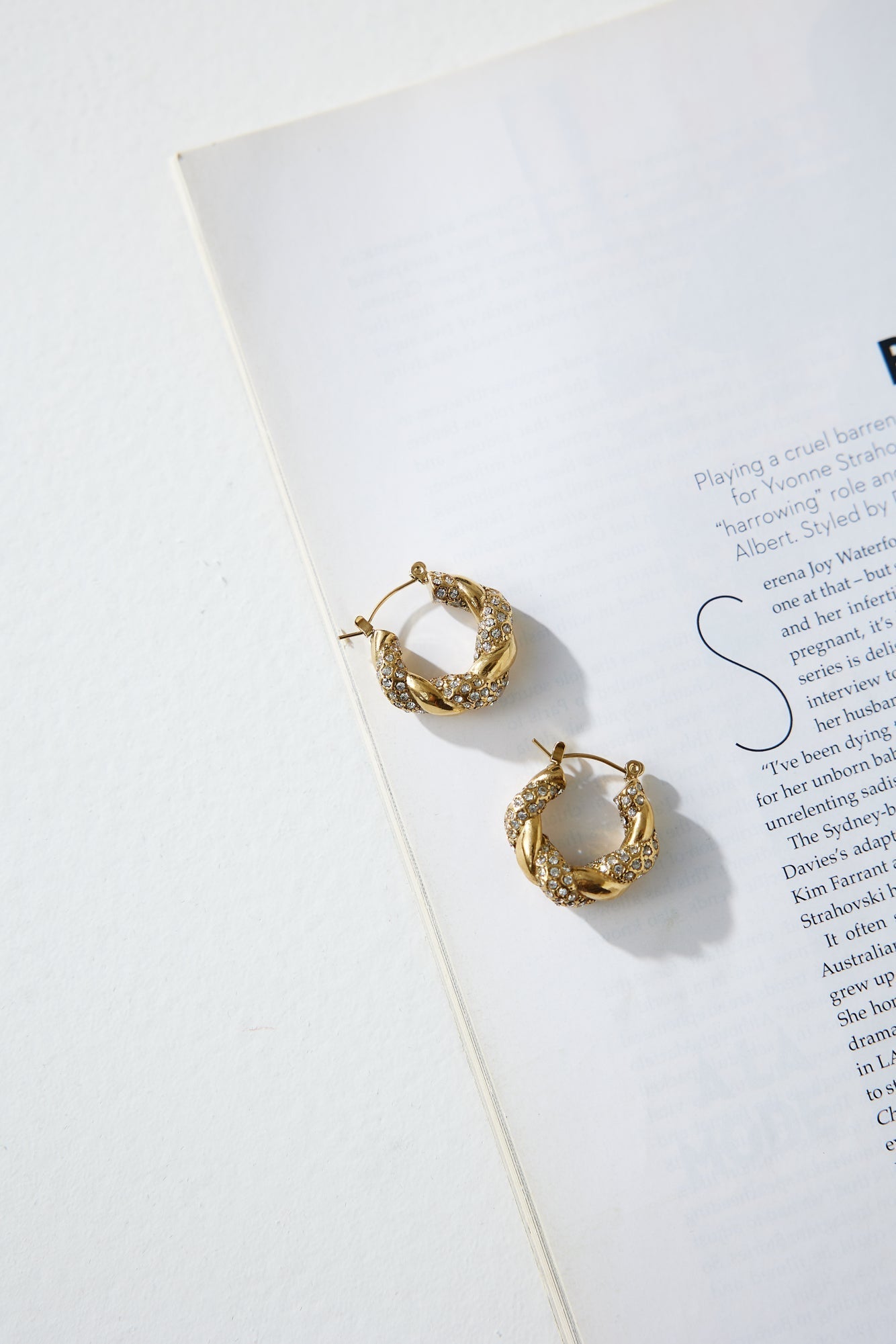 Orecchini Amante di Cristallo Placcati in Oro 18k Oro