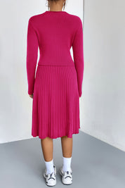 A-Line strikket sweater nederdel sæt