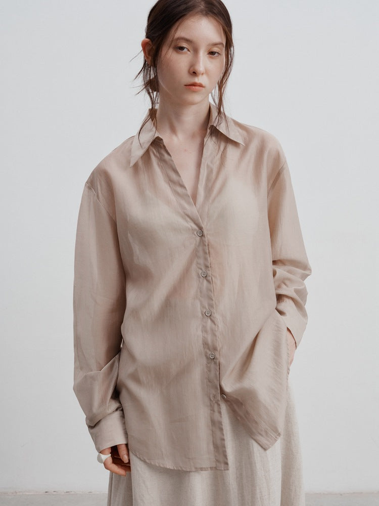 Lightweight long-sleeve sun protection shirt
