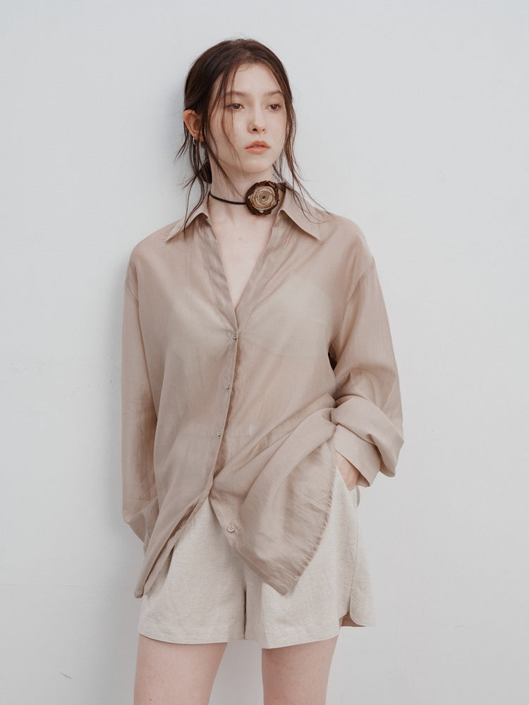 Lightweight long-sleeve sun protection shirt
