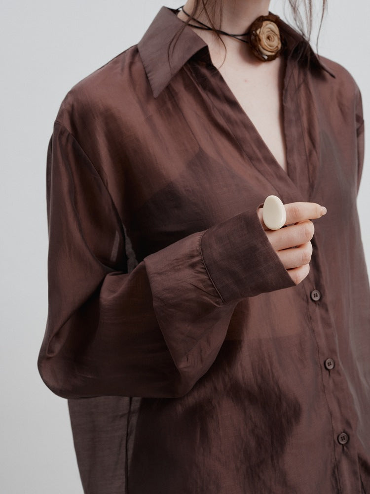 Lightweight long-sleeve sun protection shirt
