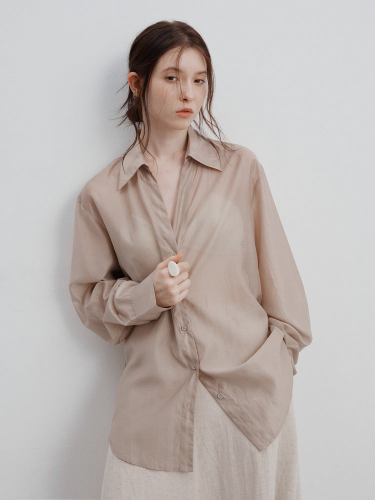 Lightweight long-sleeve sun protection shirt
