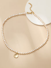 Grande collana con perla e stella