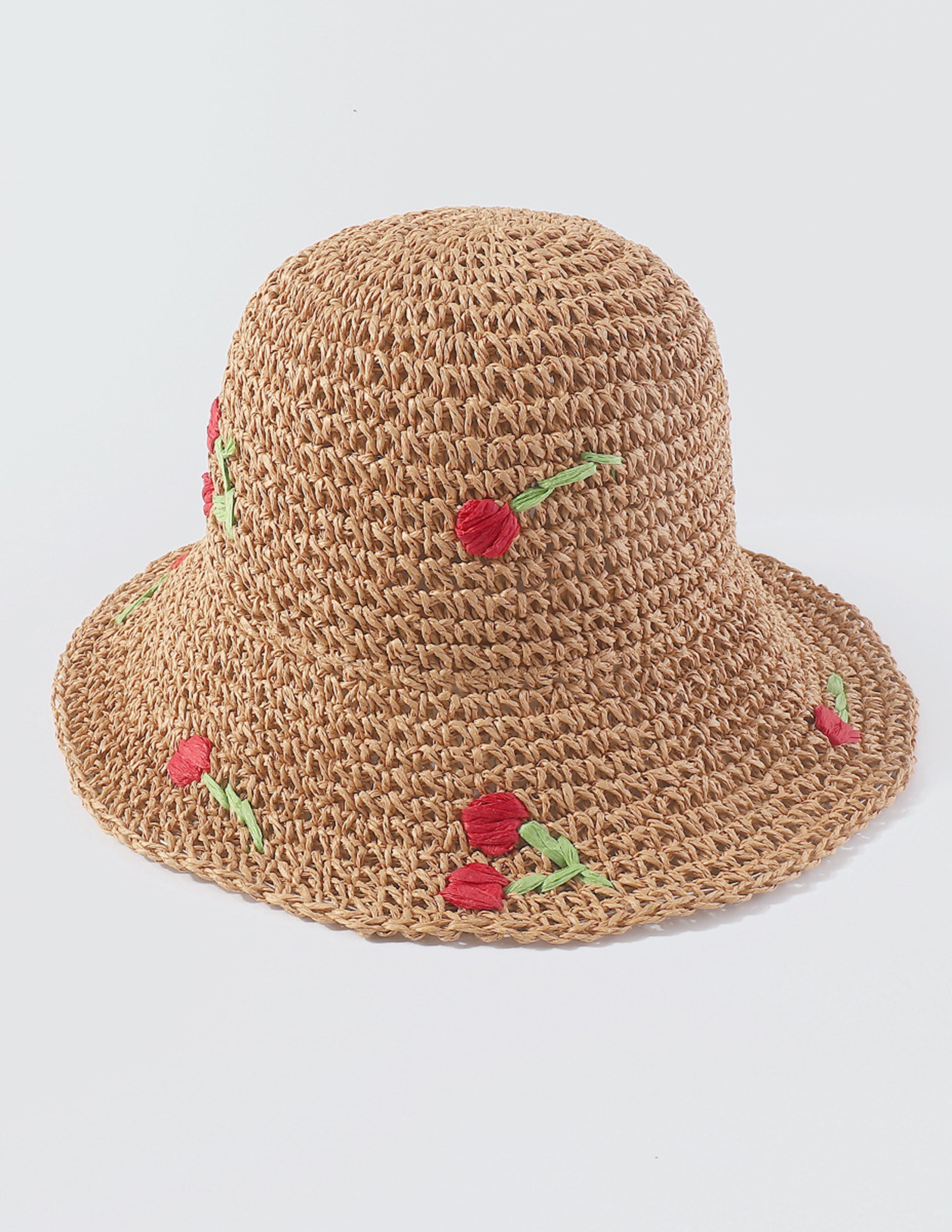 Chapeau bob en tissu à fleurs