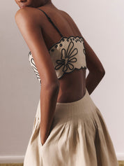 Midi dress with summer print