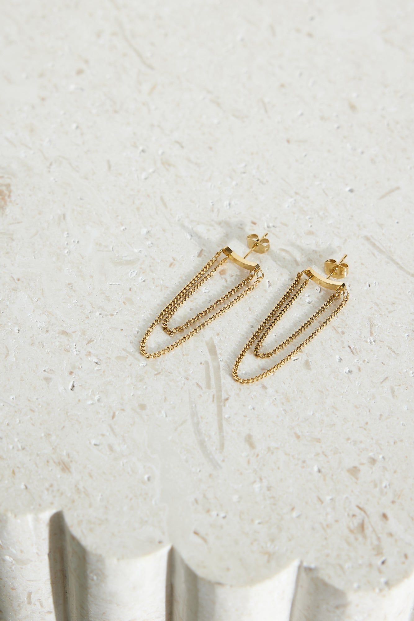 Brincos Valentina glänzend vergoldet mit 18K Gold
