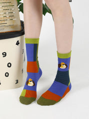 Cotton socks for cute dog cartoon design