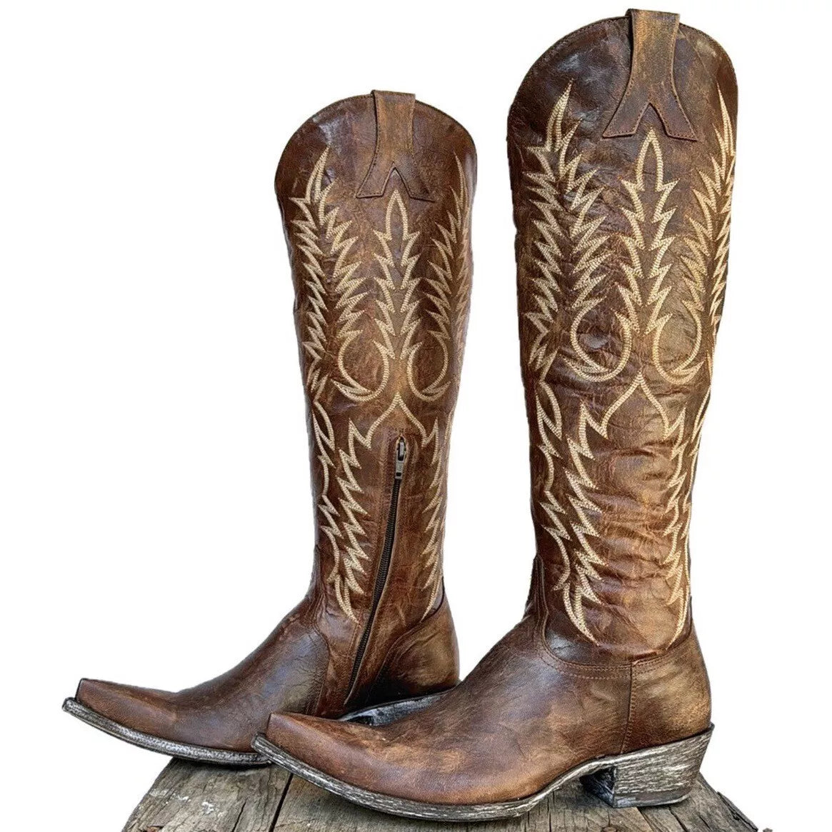 Bottes de cowboy occidentales Old Gringo Mayra jusqu'au genou